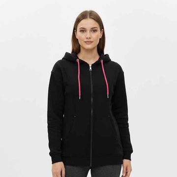 Minimal Zip-Up Hoodie with Panel Detailing