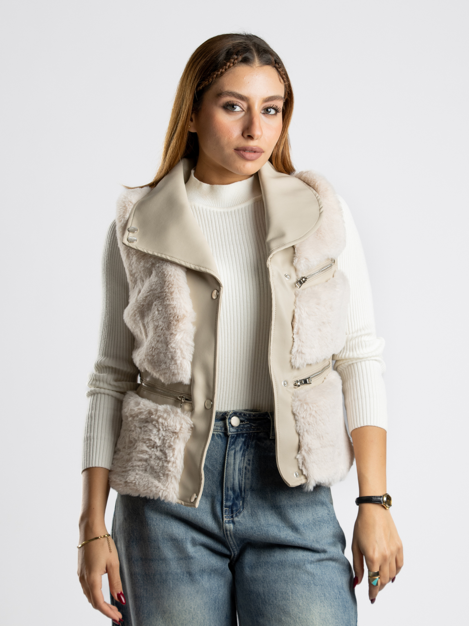 Fur-Vest Jacket