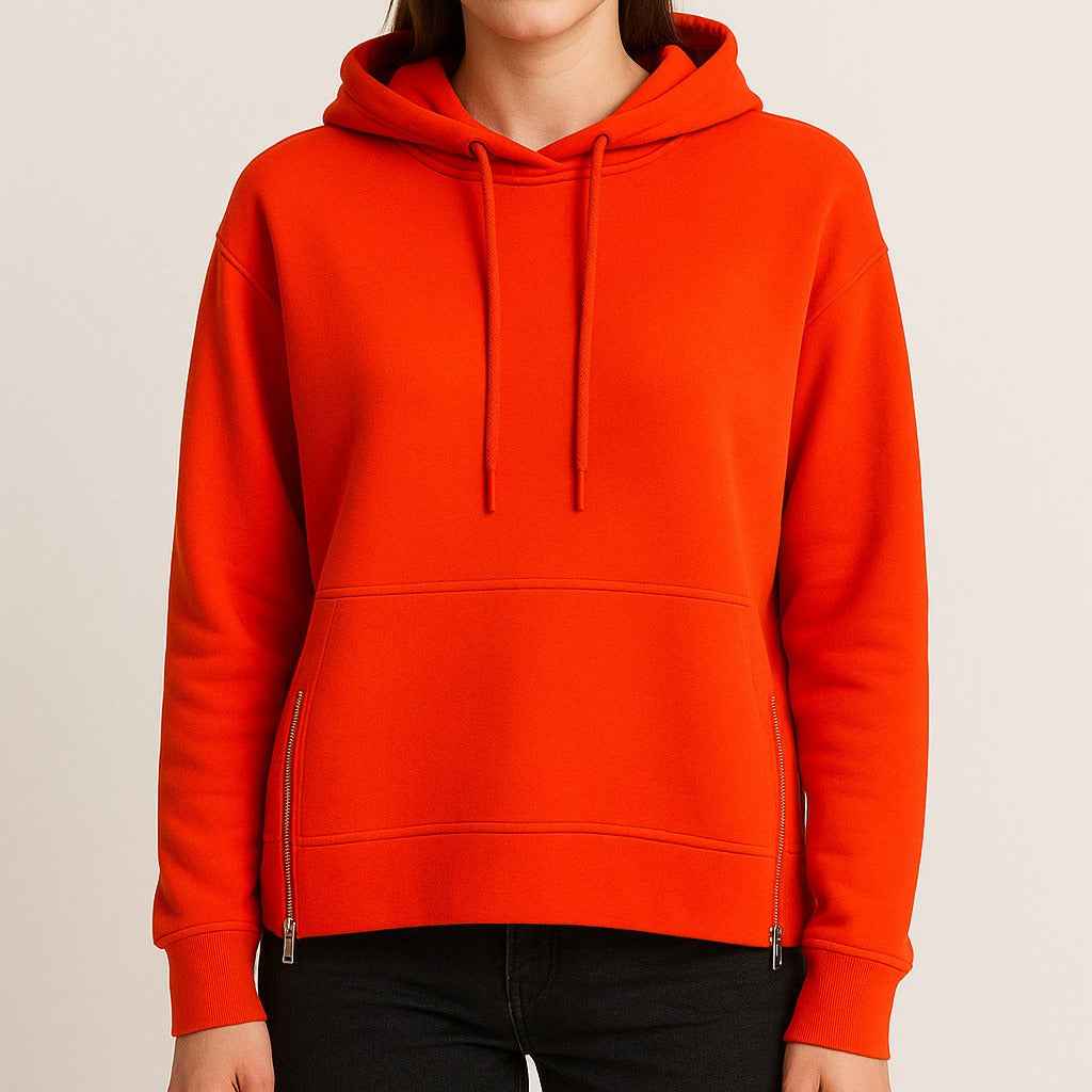Relaxed-Fit Hoodie with Side Zippers