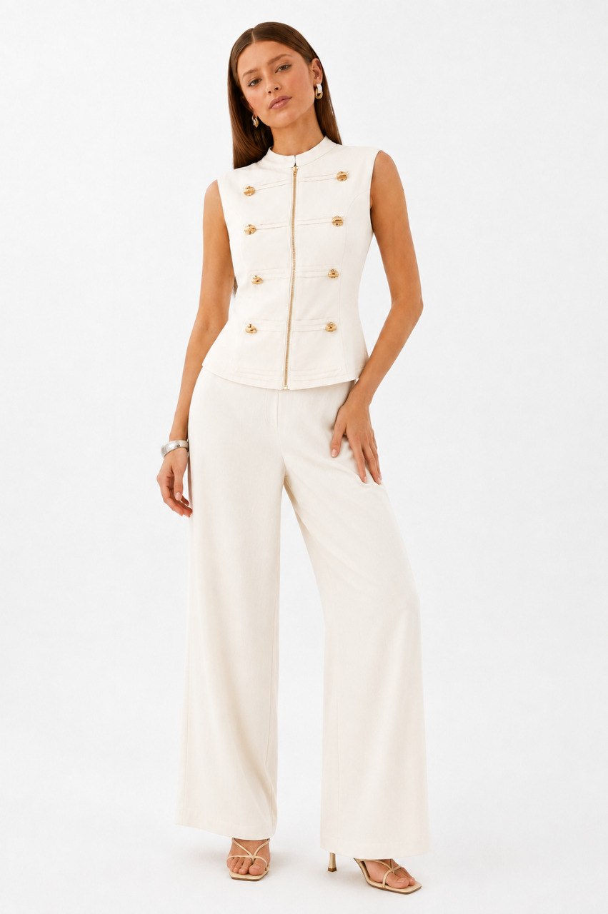 Zip-Up Tailored Vest – ONE MORE women's vest – view 5