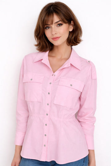 Casual Waist-Defined Shirt