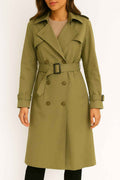 Long Trench Coat with Belt