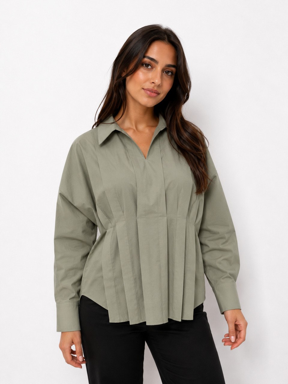 Pleated Waist Shirt