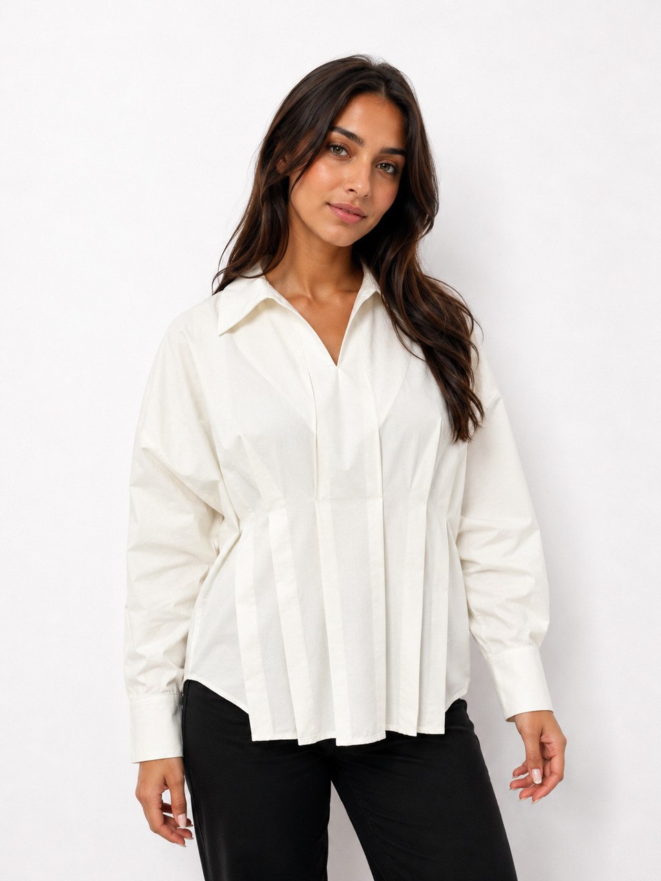 Pleated Waist Shirt – ONE MORE women's shirt – view 4