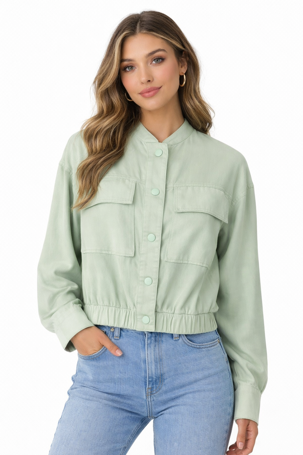 Cropped Utility Jacket