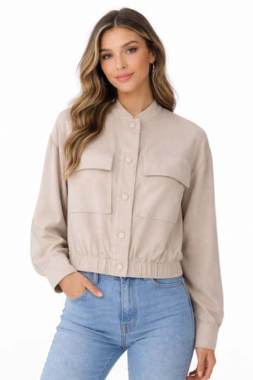 Cropped Utility Jacket