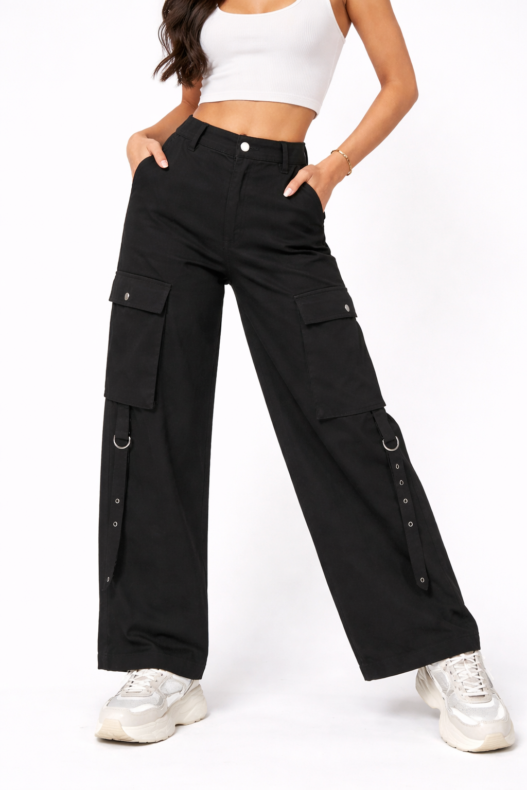 Wide Leg Cargo Pants