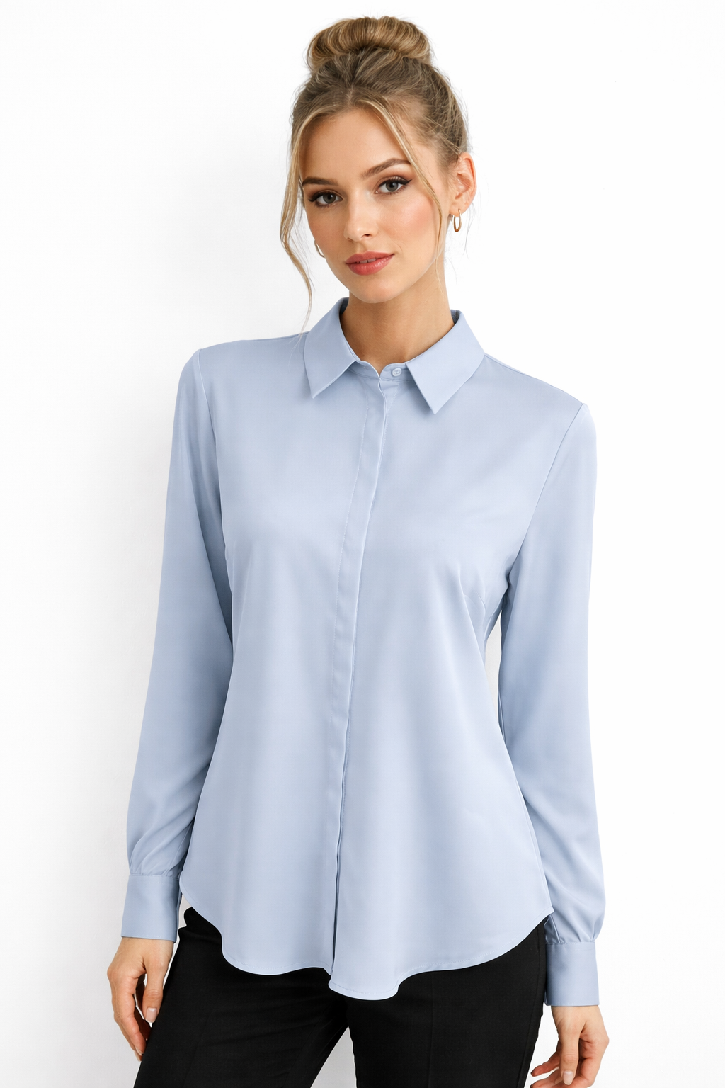 Classic Button-Down Blouse – ONE MORE women's blouse