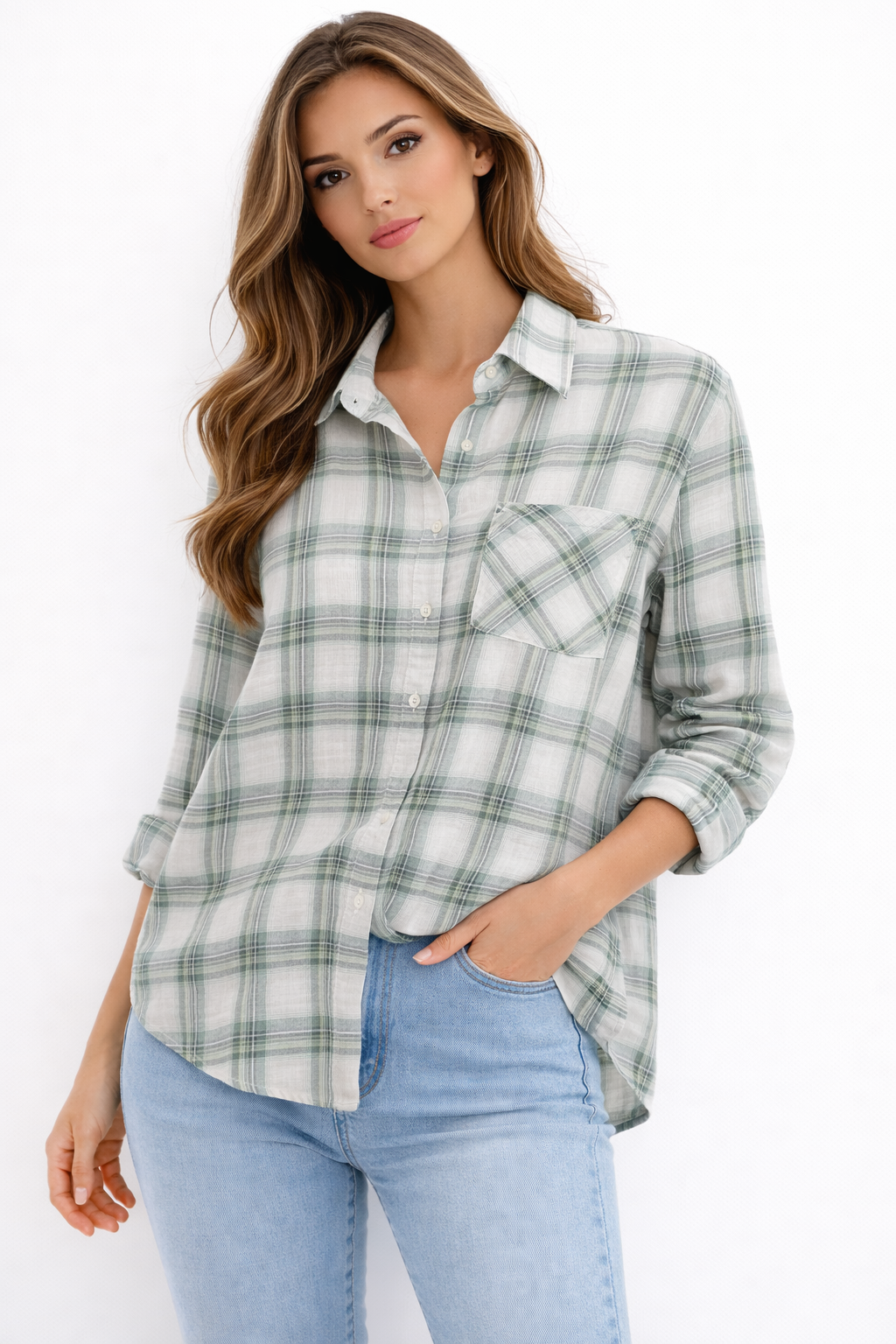 Relaxed Fit Checkered Shirt