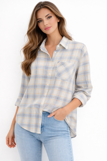 Relaxed Fit Checkered Shirt