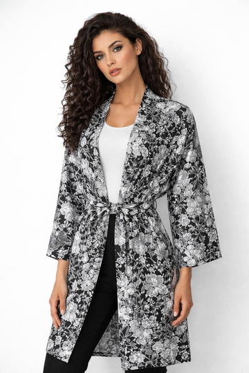 Floral Print Kimono Robe