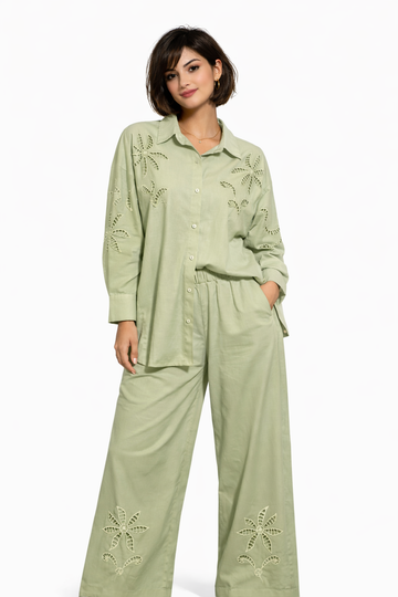 Embroidered Two-Piece Set