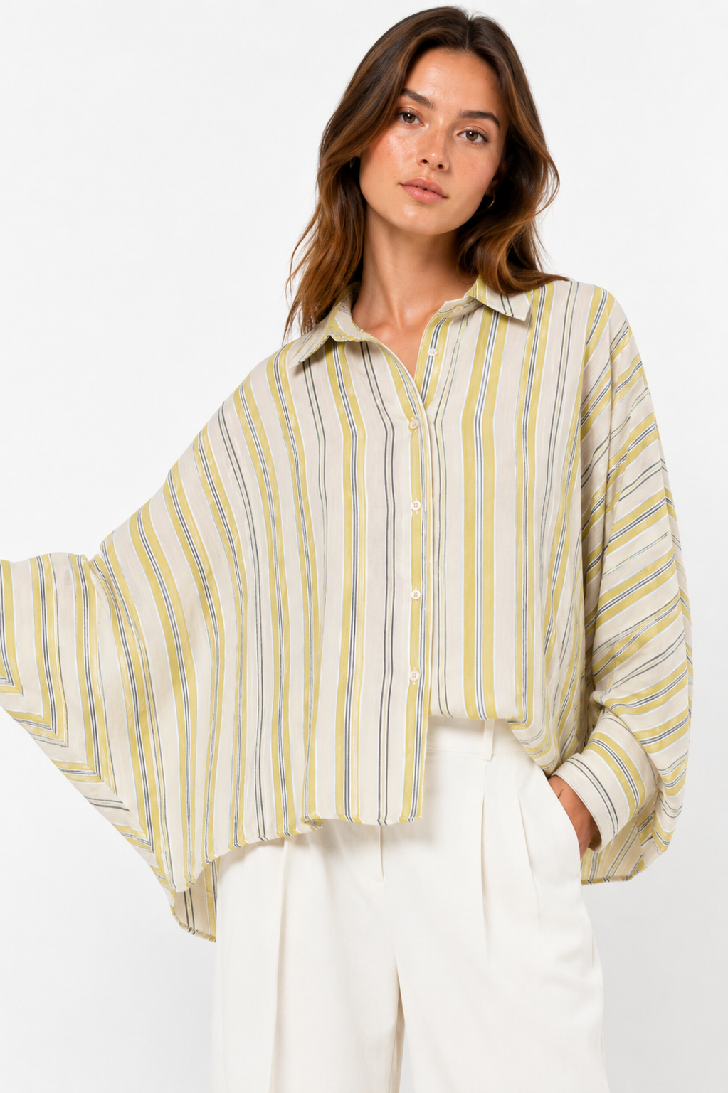 Batwing Striped Shirt
