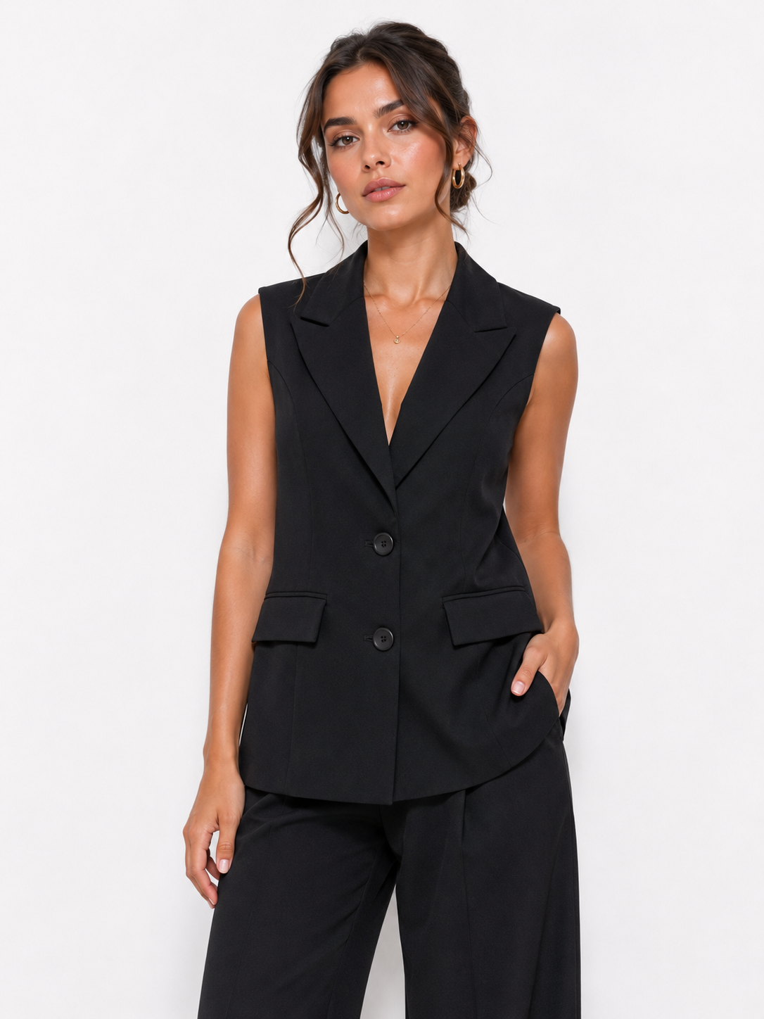 Classic Tailored Vest – ONE MORE women's vest – view 4