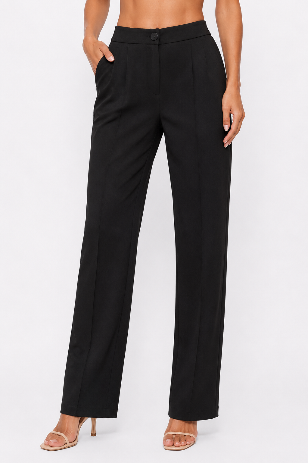 Classic Wide-Leg Tailored Pants