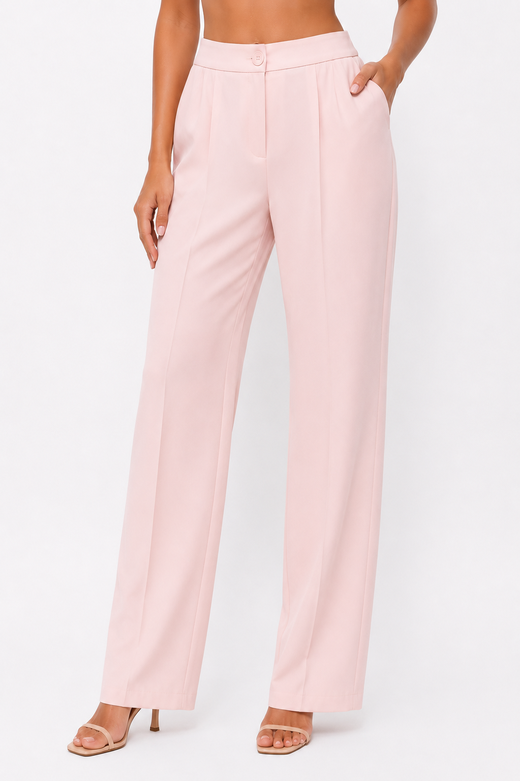 Classic Wide-Leg Tailored Pants