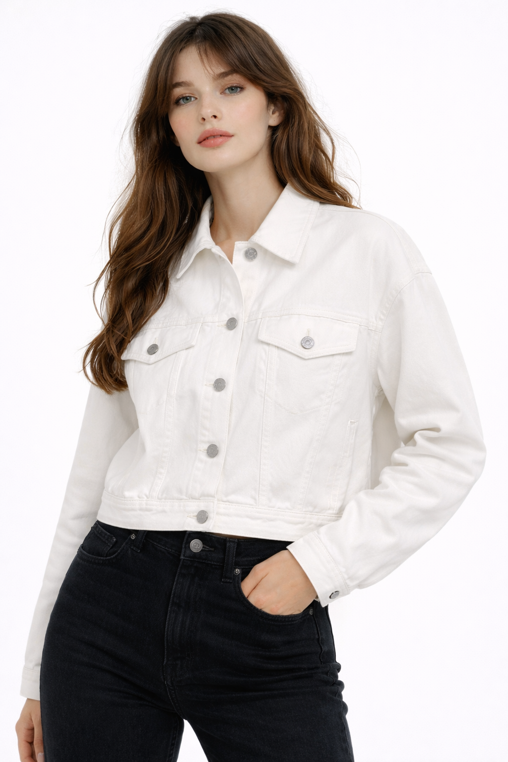 Modern Cropped Jacket – ONE MORE women's jacket – view 7