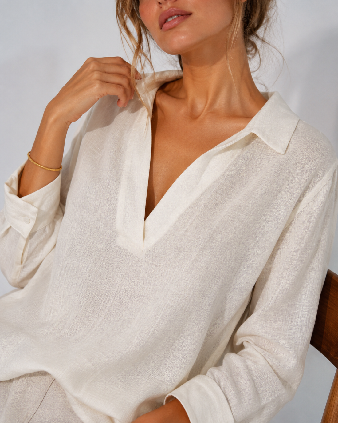 Relaxed Linen Blouse