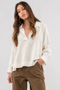 Relaxed Linen Blouse – ONE MORE women's blouse – view 9
