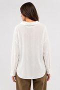 Relaxed Linen Blouse – ONE MORE women's blouse – view 6