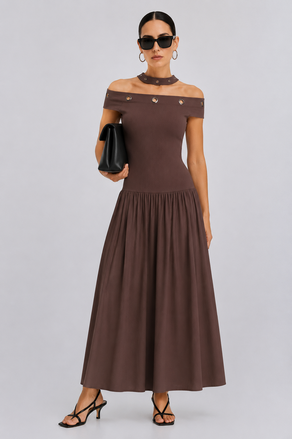 Eyelet Detail Summer Dress – ONE MORE women's dress