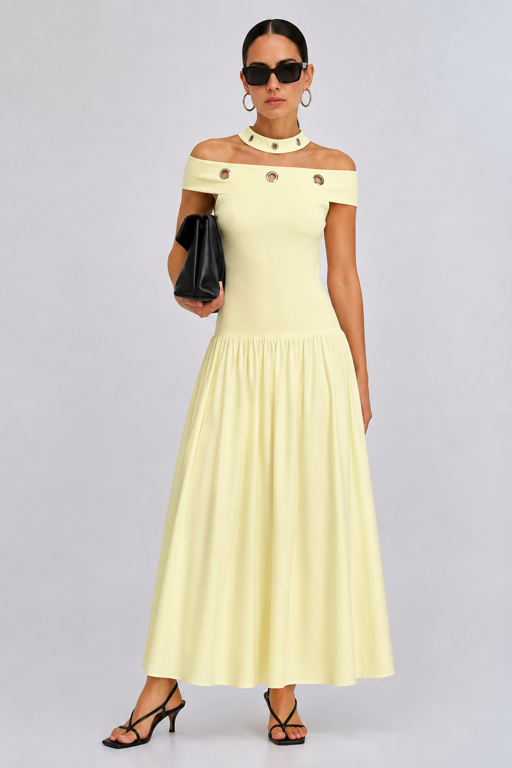 Eyelet Detail Summer Dress – ONE MORE women's dress – view 3