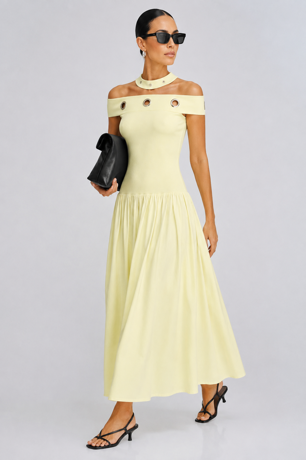 Elegant Summer Eyelet Dress