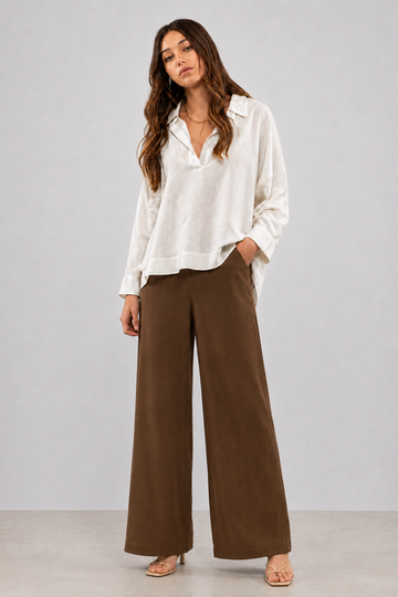 Relaxed Linen Blouse – ONE MORE women's blouse