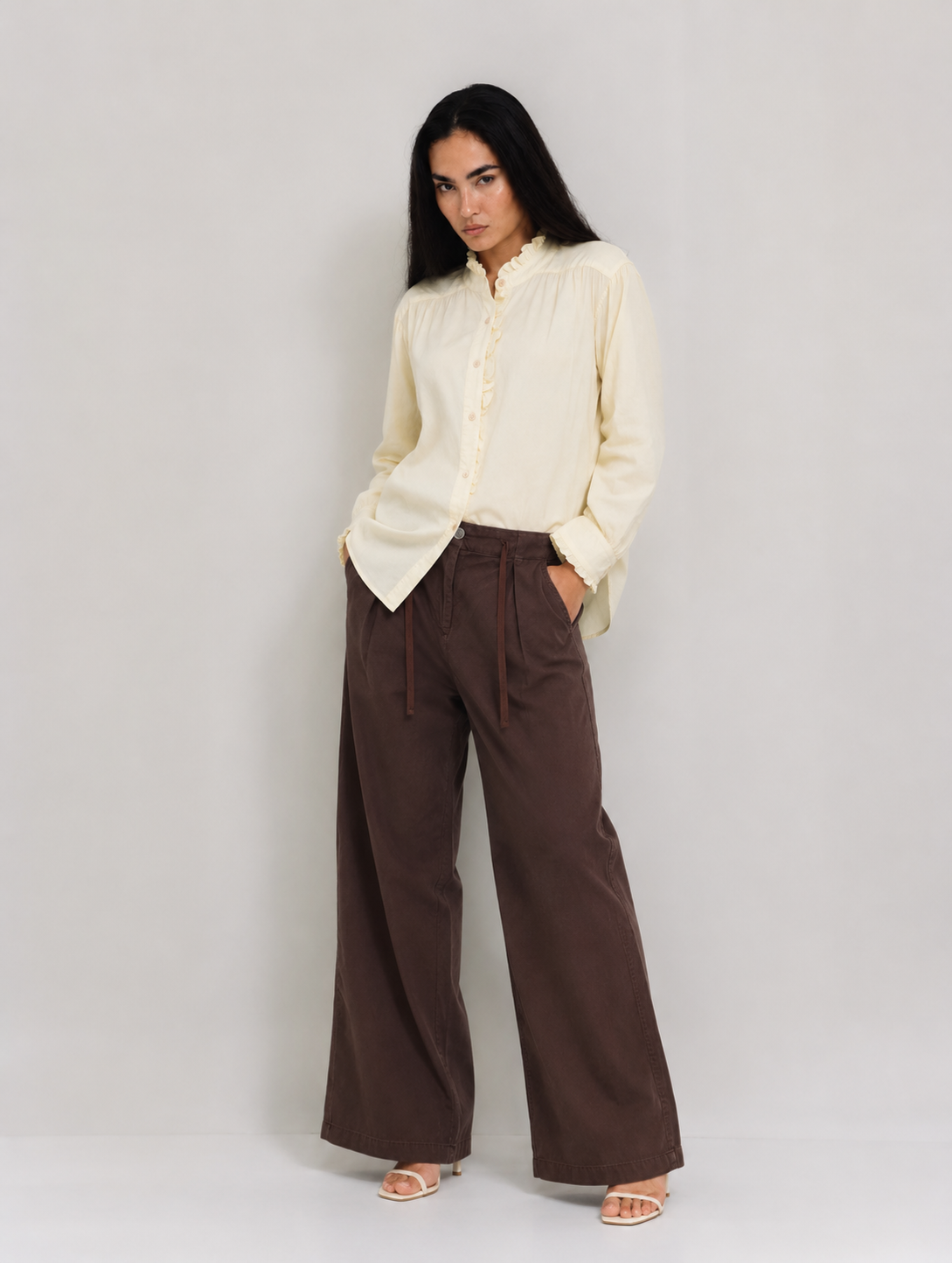 Poplin Ruffle Shirt – ONE MORE women's shirt – view 5