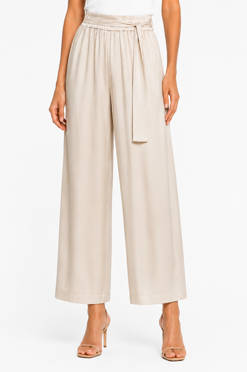 Wide-Leg Belted Pants