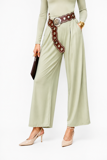 Essential Wide-Leg Lycra Pants