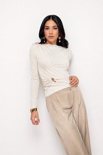 Lycra Ruched Detail Top