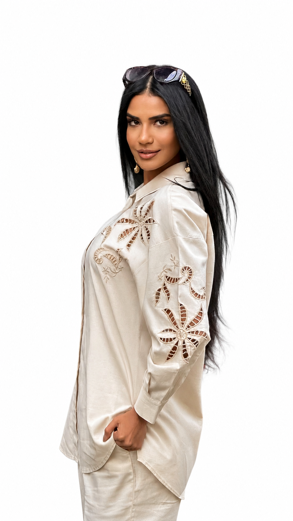 Embroidered Two-Piece Set – ONE MORE women's two-piece set – view 4