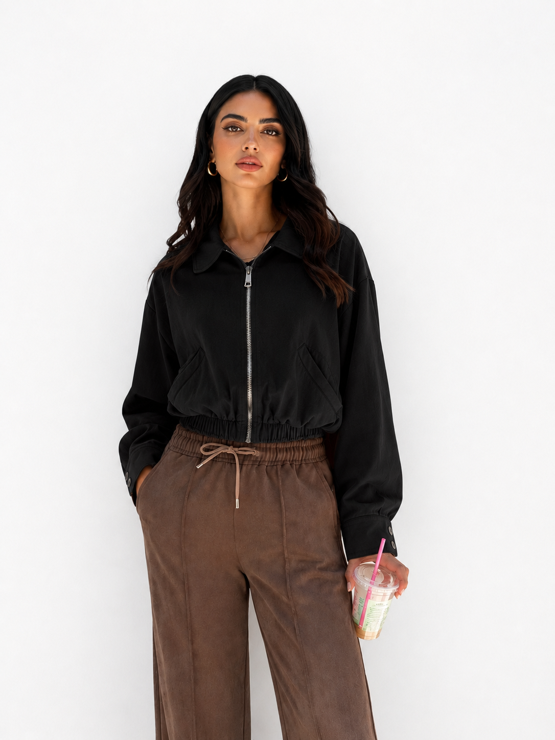 Linen Zip-Up Jacket