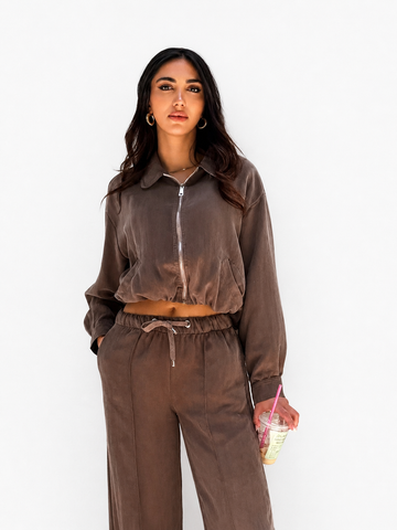 Linen Zip-Up Jacket