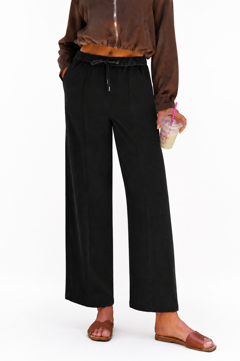 Relaxed Linen Drawstring Pants