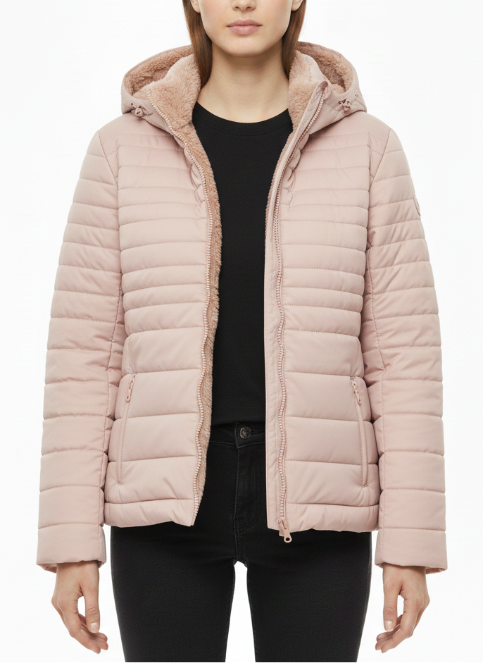 Double Face Hooded Puffer Jacket