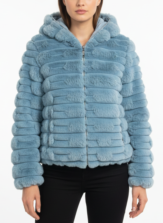 Double Face Hooded Puffer Jacket