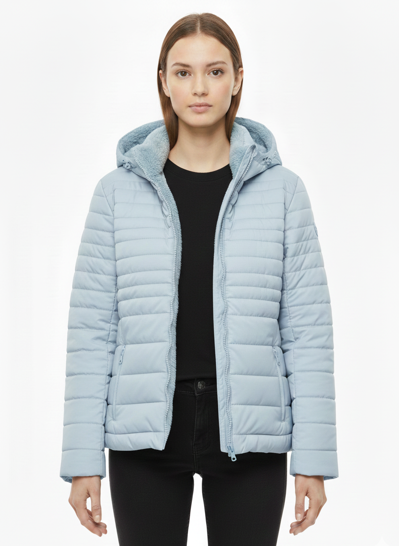 Double Face Hooded Puffer Jacket
