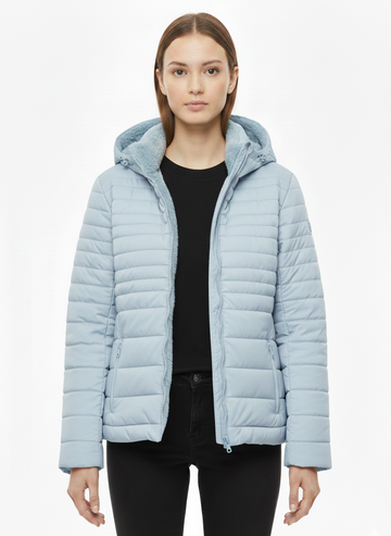 Double Face Hooded Puffer Jacket
