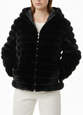 Double Face Hooded Puffer Jacket