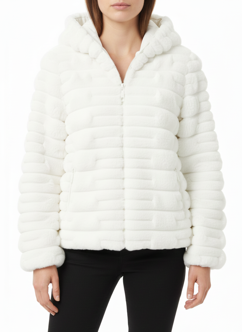 Double Face Hooded Puffer Jacket