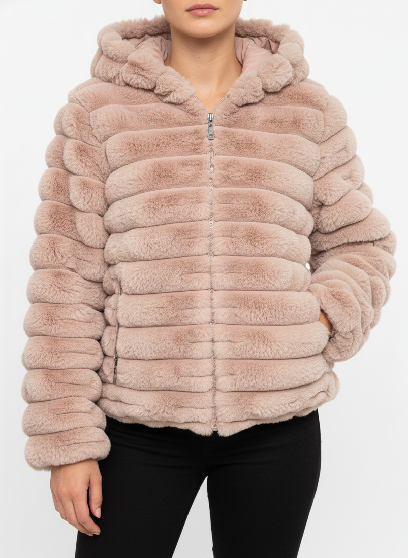 Double Face Hooded Puffer Jacket