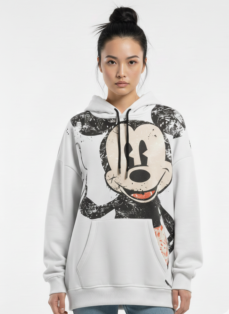 Graphic Print Casual Hoodie