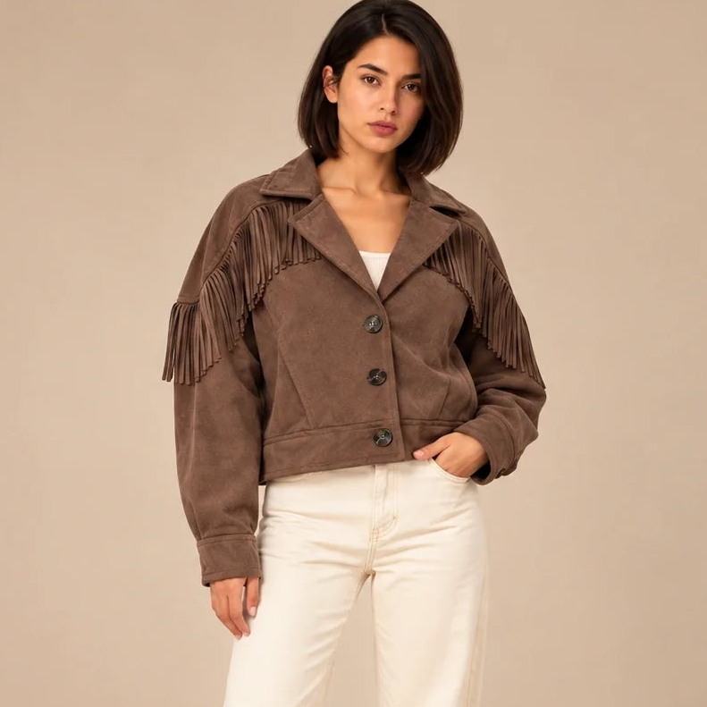 Fringed Suede Western Jacket