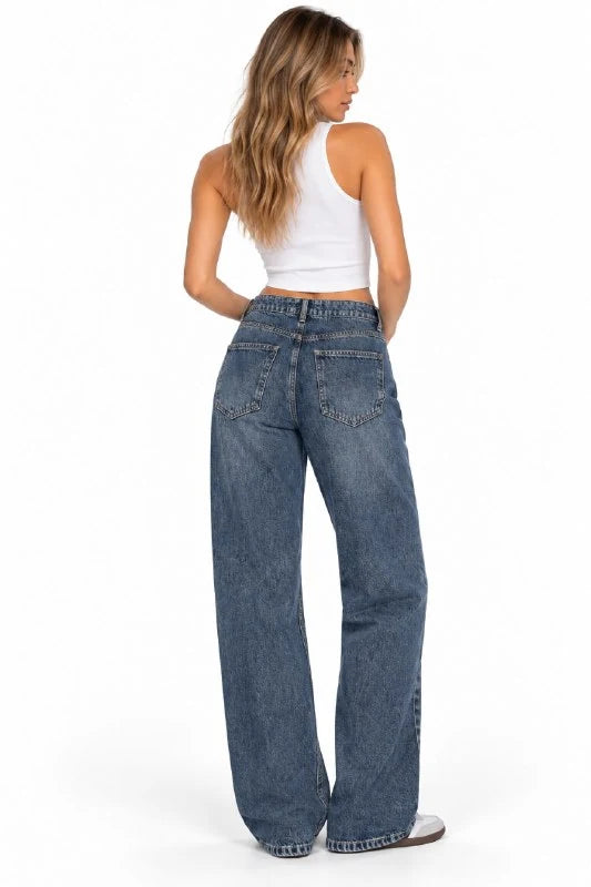 High-Rise Wide-Leg Jeans