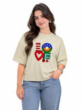 Sequin LOVE Oversized Tee