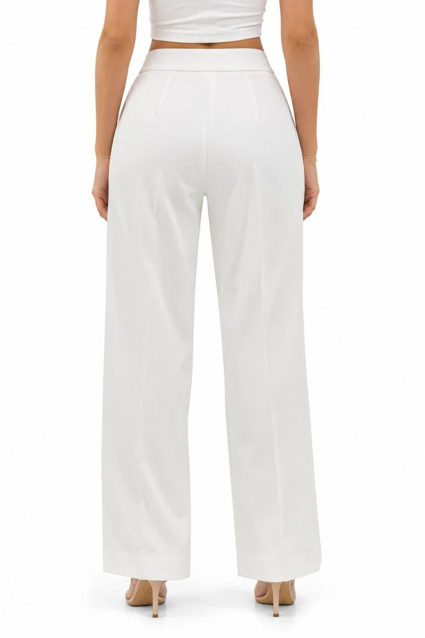 Straight-Leg Tailored Trousers