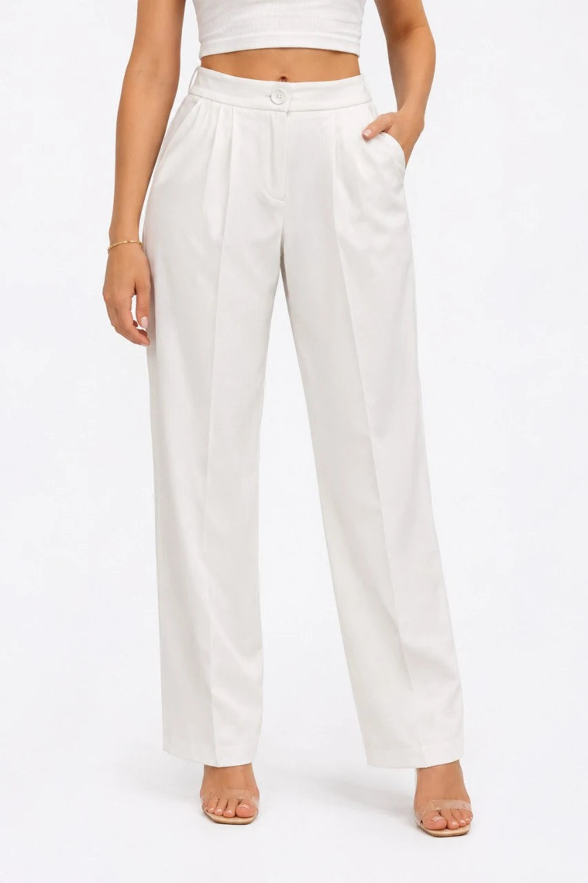 Straight-Leg Tailored Trousers