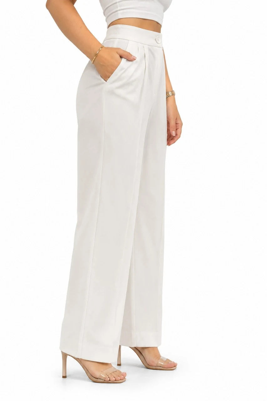 Straight-Leg Tailored Trousers
